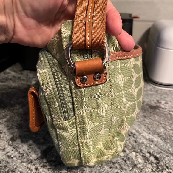 Fossil Marlow Camera Style Green Signature Cross Body Shoulder Bag - Picture 3 of 11